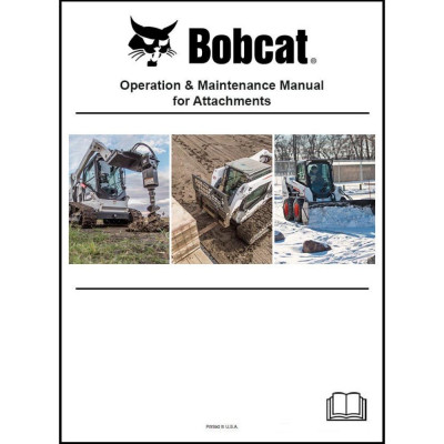 Бумажная копия руководства по эксплуатации и техническому обслуживанию Bobcat вибрационного катка, на английском языке, 6570634