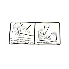 Наклейка Длина пружины ремня Bobcat, 4173484