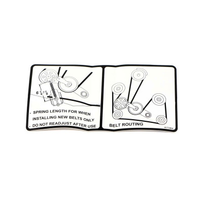 Наклейка Длина пружины ремня Bobcat, 4173484
