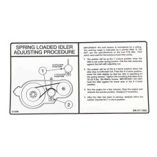 Наклейка натяжения ремня Bobcat, 6711905