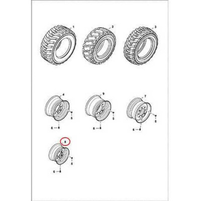 7208252 Диск колесный Bobcat