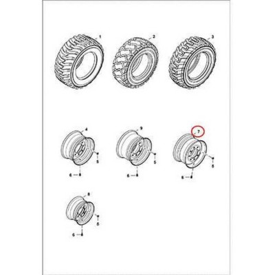 7232568 Диск колесный Bobcat