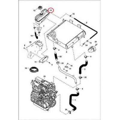 7220028 Бачок расширительный Bobcat