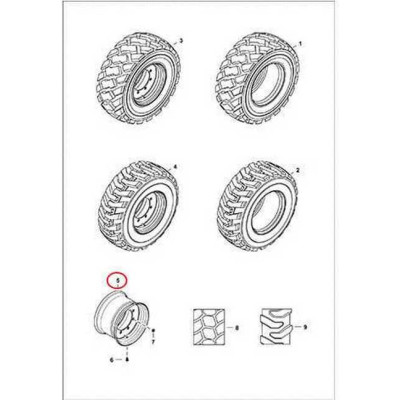 7144829 Диск колесный Bobcat
