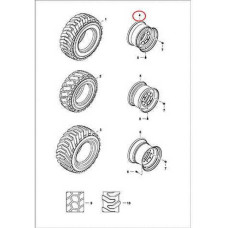 7225127 Диск колесный Bobcat