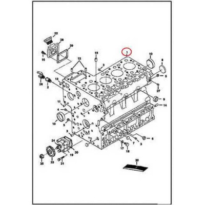6685522 Блок цилиндров Bobcat