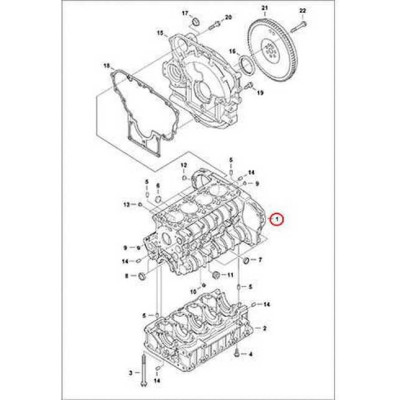 7000750 Блок цилиндров Bobcat
