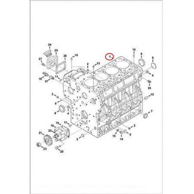 7279184 Блок цилиндров Bobcat