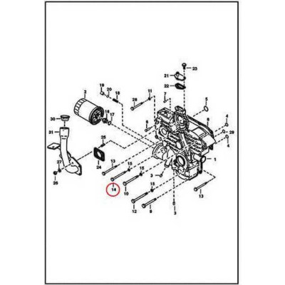 1CM895 Болт Bobcat