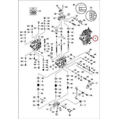 7297082 Гидрораспределитель Bobcat