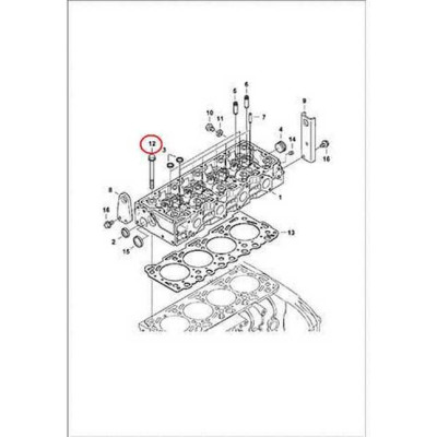 7008397 Болт ГБЦ Bobcat