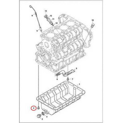7001138 Болт поддона Bobcat