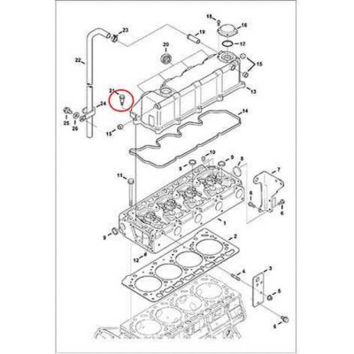 6680696 Болт крышки клапанов Bobcat