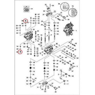 7177868 Гідроклапан г / р запобіжний Bobcat