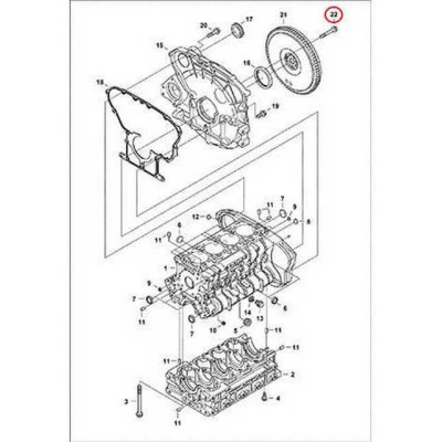 7000615 Болт крепления маховика Bobcat