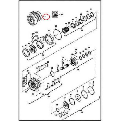 6688363REM Гидромотор хода Bobcat