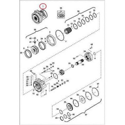 7253516 Гидромотор хода Bobcat