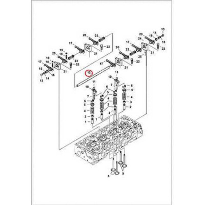 7008405 Вал коромысел Bobcat