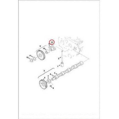 6698113 Вал шестерні проміжної Bobcat