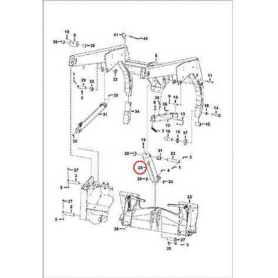 6804630 Гидроцилиндр траверсы Bobcat