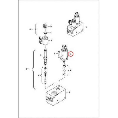 7024902 Катушка клапана хода Bobcat
