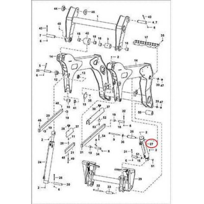 7208419 Гидроцилиндр траверсы Bobcat