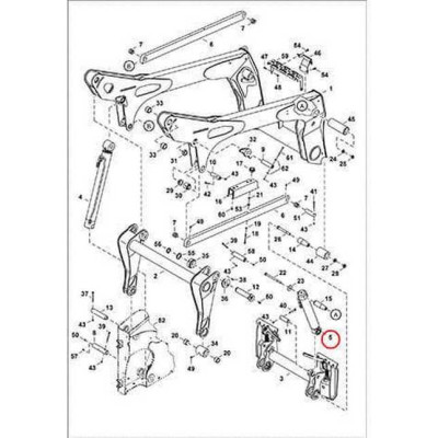 7236392 Гидроцилиндр траверсы, правый Bobcat