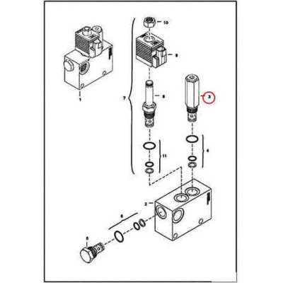 6685185 Клапан предохранительный г/р Bobcat