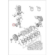 7008419 Вкладыши шатунные (комплект) Bobcat