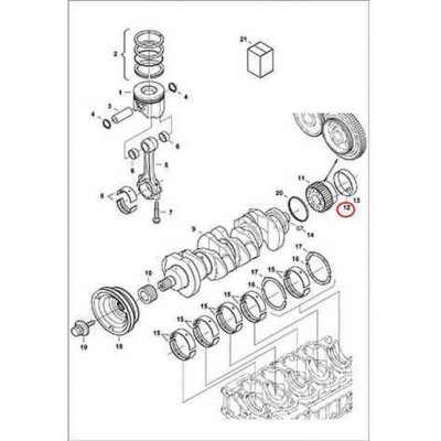 7000696 Втулка коленвала Bobcat