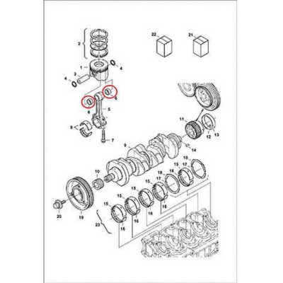 7008478 Втулка шатуна Bobcat