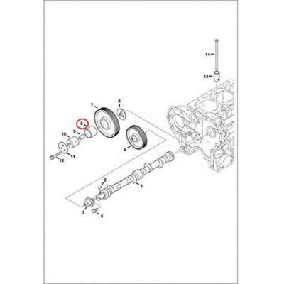 6680720 Втулка шестерни промежуточной Bobcat