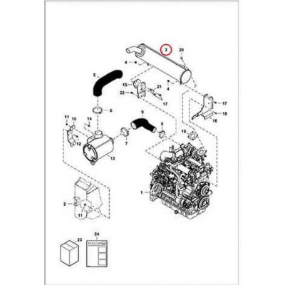 7142021 Глушитель Bobcat