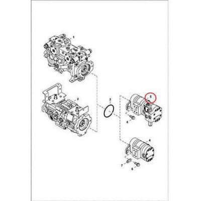 7010171 Насос шестеренный Bobcat