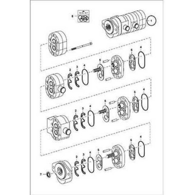 6687865 Насос шестеренный Bobcat