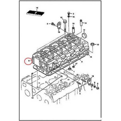 6685503 Головка блока цилиндров Bobcat