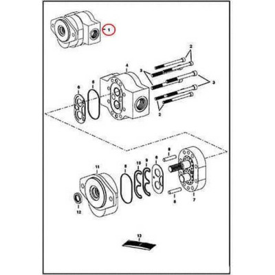 6686701 Насос шестеренный Bobcat