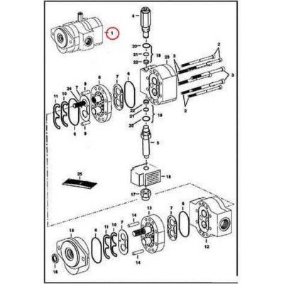 6686711 Насос шестеренный Bobcat