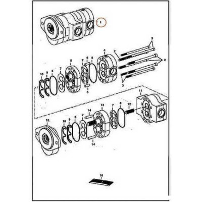 6686707 Насос шестеренный Bobcat