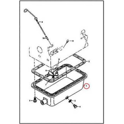 6655151 Картер масляный (поддон) Bobcat