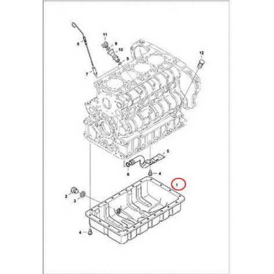 7008524 Картер масляний (піддон) Bobcat
