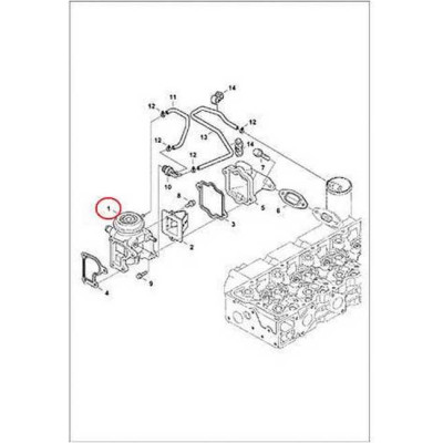 7000770 Клапан EGR Bobcat