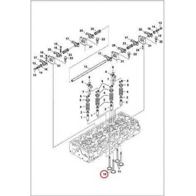 7000660 Клапан впускний Bobcat