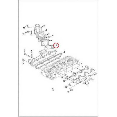 6698550 Коллектор впускной Bobcat
