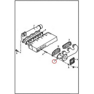 6651482 Коллектор выпускной Bobcat