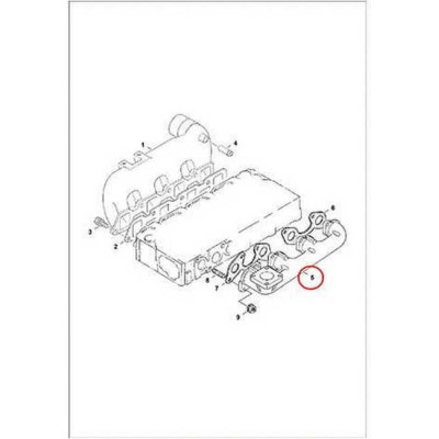 7008378 Колектор випускний Bobcat