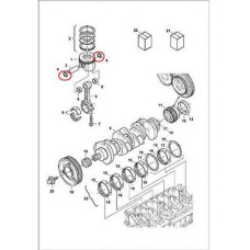 7008386 Кольцо стопорное поршневого пальца Bobcat