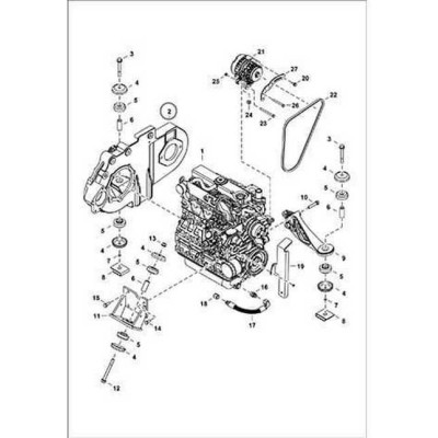 7214071 Корпус приводу (монтажна рама) Bobcat