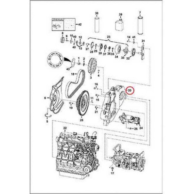 7133636 Корпус привода (монтажная рама) Bobcat