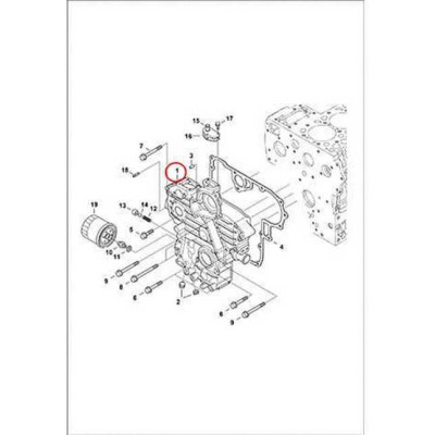 7012337 Корпус шестерен Bobcat